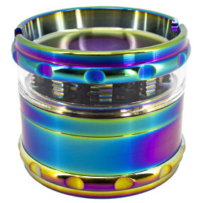 Dichavador Metal Cinzeiro Rainbow 3 Fases Grande 70mmx50mm DK5151-4